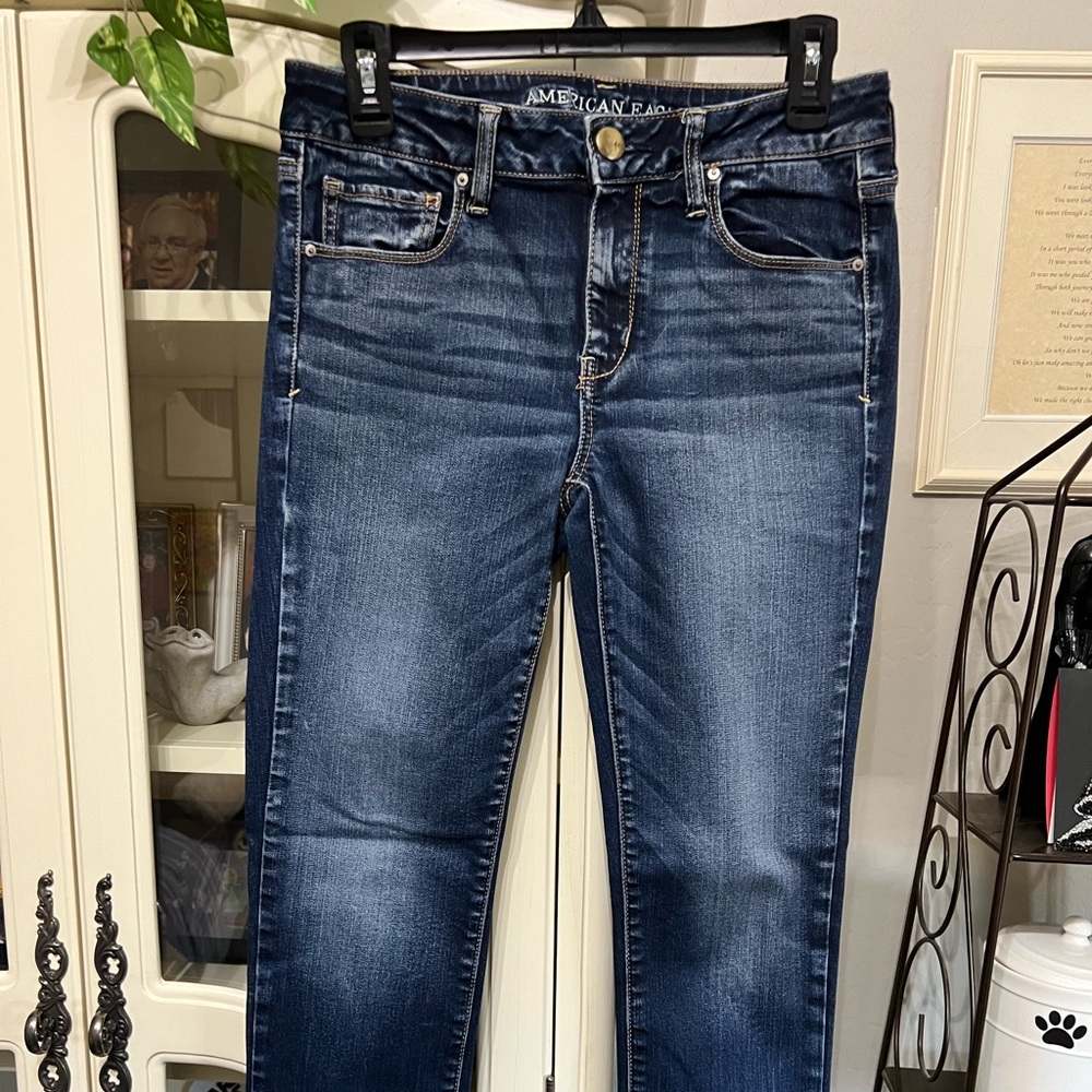 American Eagle dark denim skinny jeans